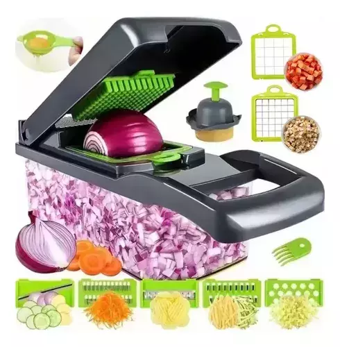 Mandolina Cortador de Verduras 7 Cortes 16 Piezas